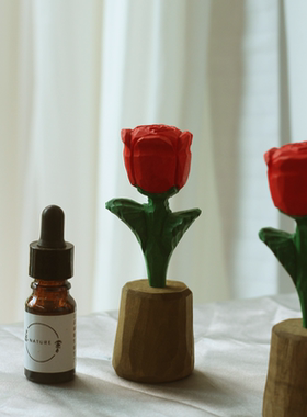 椴木喜庆桌面好看摆件送礼