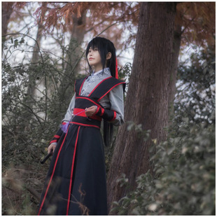 江澄魏无羡少年动漫服装 cosplay古汉服一件 祖师动画版 魔道