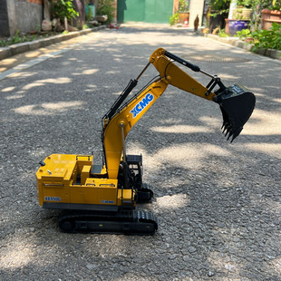 徐工集团挖矿工程车带履带挖掘机模型高仿真合金液压挖机收藏摆件