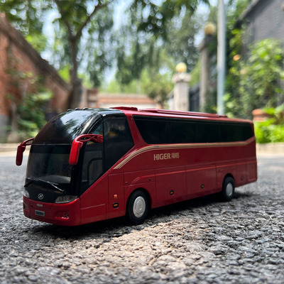 1/42海格巴士 KLQ6127BAE51汽车模型  苏州金龙客车巴士车模摆件