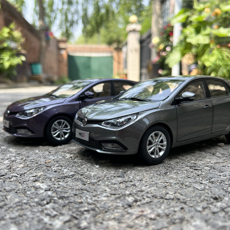 1/18高仿真车模摆件名爵MG5紫色汽车模型纪念礼品 装饰品