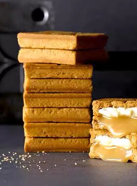 日本网红车站限定 PRESS BUTTER SAND 爆浆黄油焦糖奶油夹心饼干