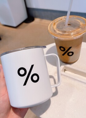 正品Arabica%杯子日本阿拉比卡咖啡杯不锈钢保温杯马克杯