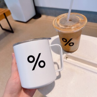 正品Arabica%杯子日本阿拉比卡咖啡杯不锈钢保温杯马克杯