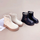 女童靴子儿童鞋 加绒宝宝小短靴女孩马丁公主棉鞋 子2025秋冬季 新款