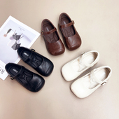 童鞋 软底小女孩宝宝单鞋 2026春秋季 黑色儿童公主鞋 新款 女童小皮鞋