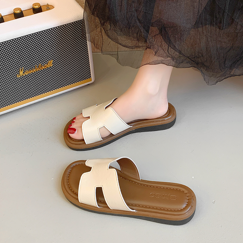 法式凉拖鞋女夏外穿配裙子沙滩鞋