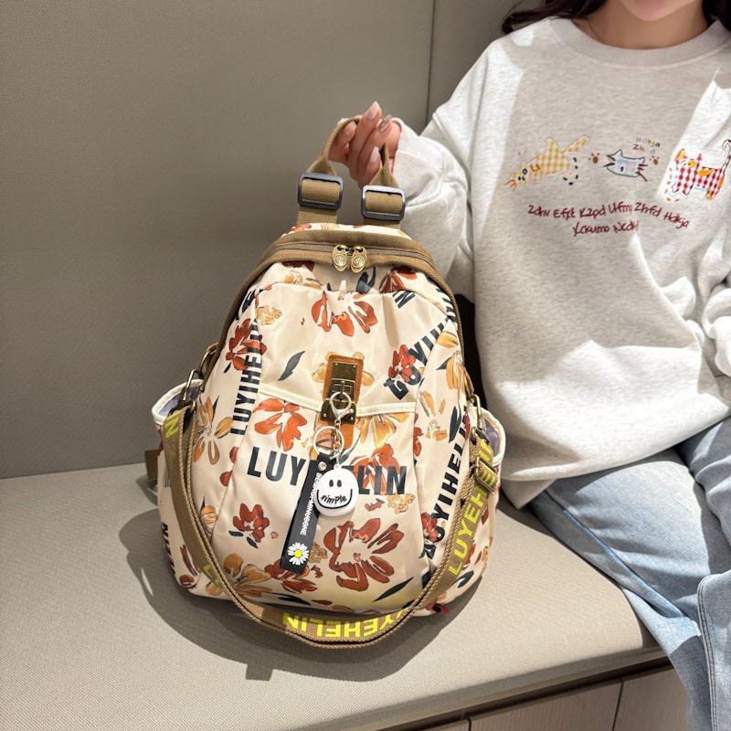 外贸单出口大牌日本韩国帆布背包真品感男女包斜挎包潮休闲双肩包