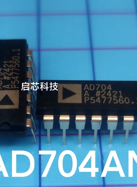 全新封装 AD704ANZ AD704AN AD704 四通道运算放大器 PDIP-14