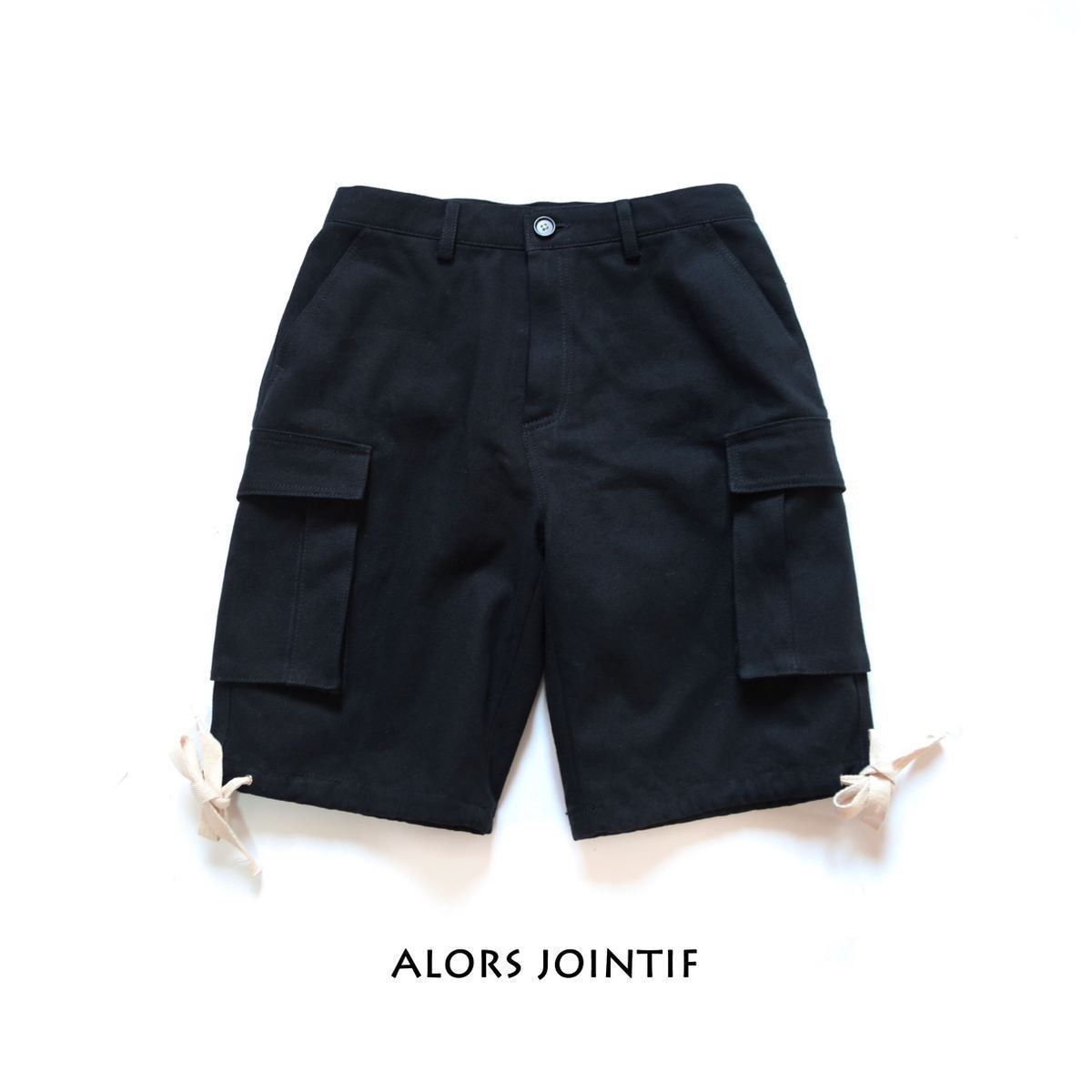 ALORS JOINTIF 19SS 抽绳 多口袋 工装短裤 军裤 复古重磅 可调节在类目 男装, 休闲裤中 - 来自Buy2taobao.com提供专业的淘宝代购服务