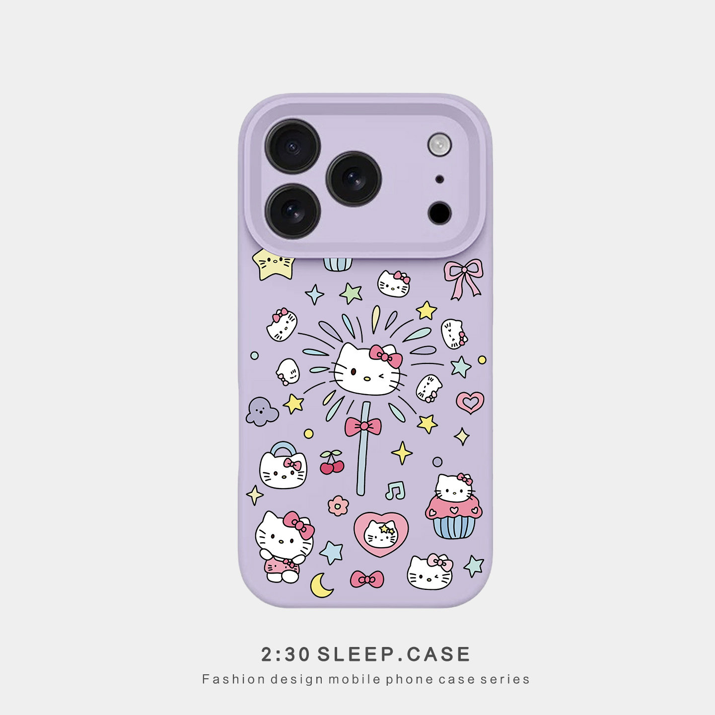 可爱kt适用苹果17PROMAX手机壳iPhone15新款淡雅紫肤感液态硅胶软壳16Plus精孔17Air防摔14pro全包12保护套13