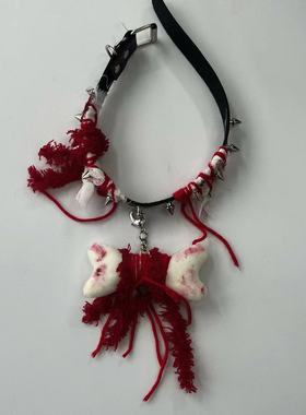 街头潮流y2k项链合金项圈情侣