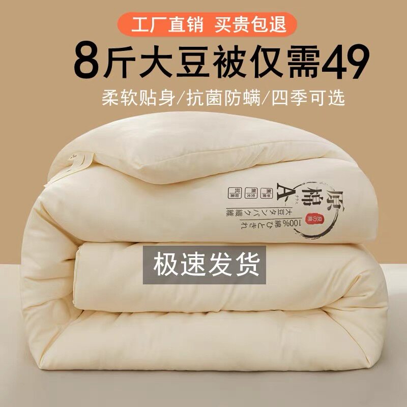 顺丰包邮大豆纤维被子春秋被芯加厚冬被单人学生被褥宿舍四季通用