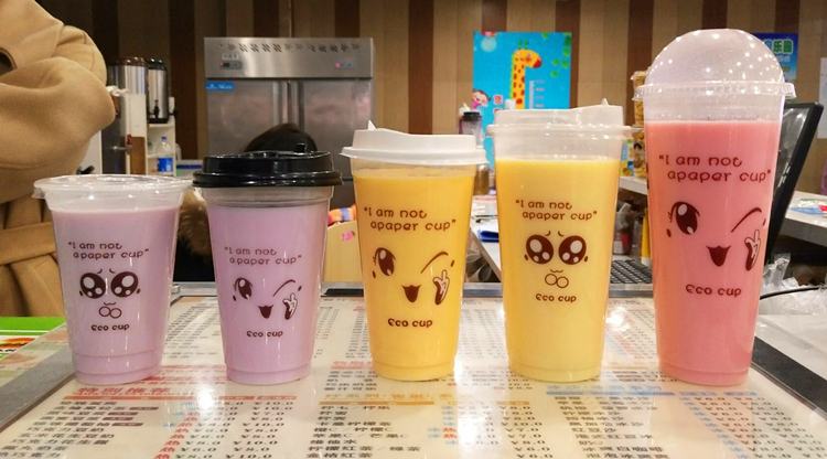 一次性口径整箱带盖塑料杯