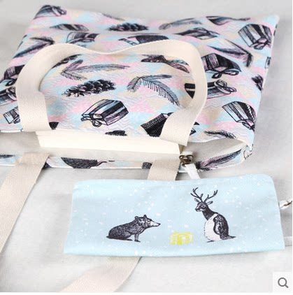 加内袋加拉链补差价 定制帆布袋搭配化装收纳零钱手机包袋子