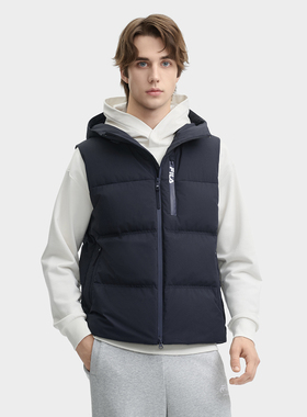 Fila/斐乐秋季新款男子户外时尚休闲舒适保暖羽绒马甲F11M449901F