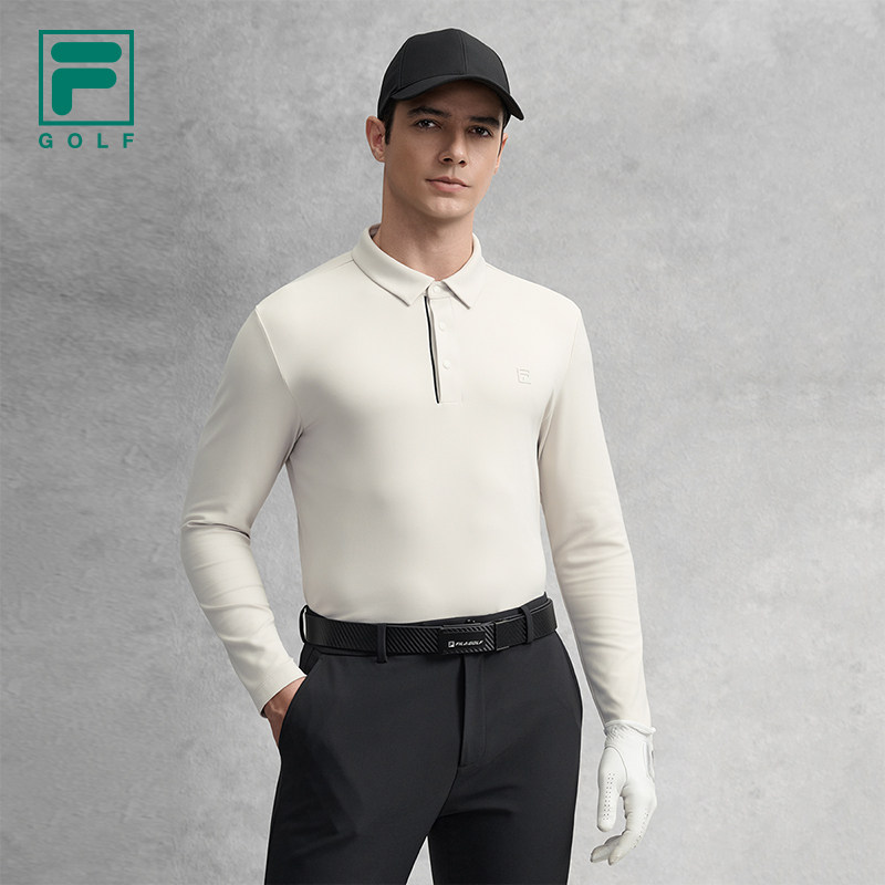 Fila/斐乐冬季新款男士户外高尔夫系列运动长袖POLO衫A11M615210F,运动服/休闲服装,运动POLO衫,淘宝优惠券,粉丝福利购,淘宝优惠卷