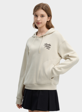 Fila/斐乐冬季新款女士户外时尚休闲运动舒适连帽卫衣F11W619212F