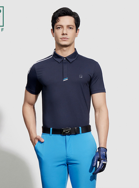 Fila/斐乐夏季新款男翻领修身运动防晒针织短袖POLO衫A11M425101F