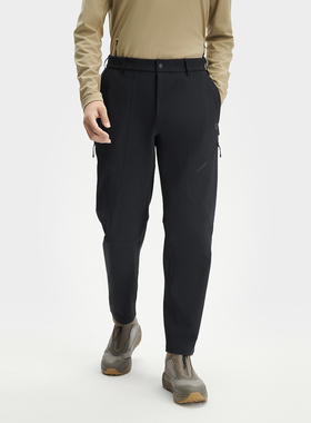 Fila/斐乐秋季新款男子户外专业运动加绒直筒梭织长裤A11M447806F