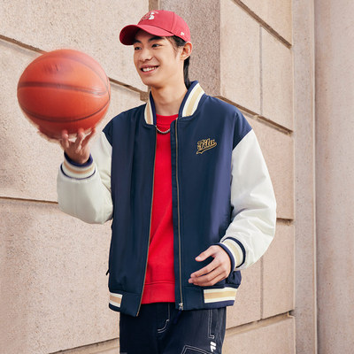 斐乐男女同款潮流运动宽松棉服