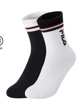 Fila/斐乐秋季新款男女小童户外经典生活中腰袜2件装K17B541302F