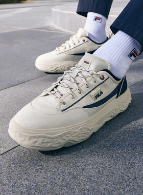 Fila/斐乐ROCK岩石鞋男女同款轻量厚底帆布鞋低帮F12M421301F