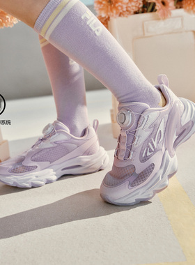 Fila/斐乐SPHINX 2蜂鸟鞋2代女中大童儿童复古跑鞋K15G521106F