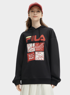 Fila/斐乐秋季新款男女同款户外时尚休闲运动连帽卫衣F11U419204F