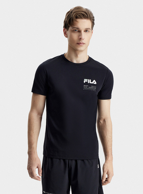 Fila/斐乐夏季新款男子户外休闲场下运动健身短袖T恤A61M521108A