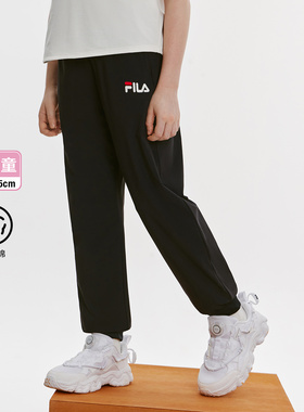 Fila/斐乐女中大童夏季新款舒适休闲百搭基础针织长裤K12G431606F