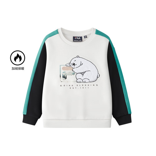 斐乐秋季男小童时尚生活套头卫衣