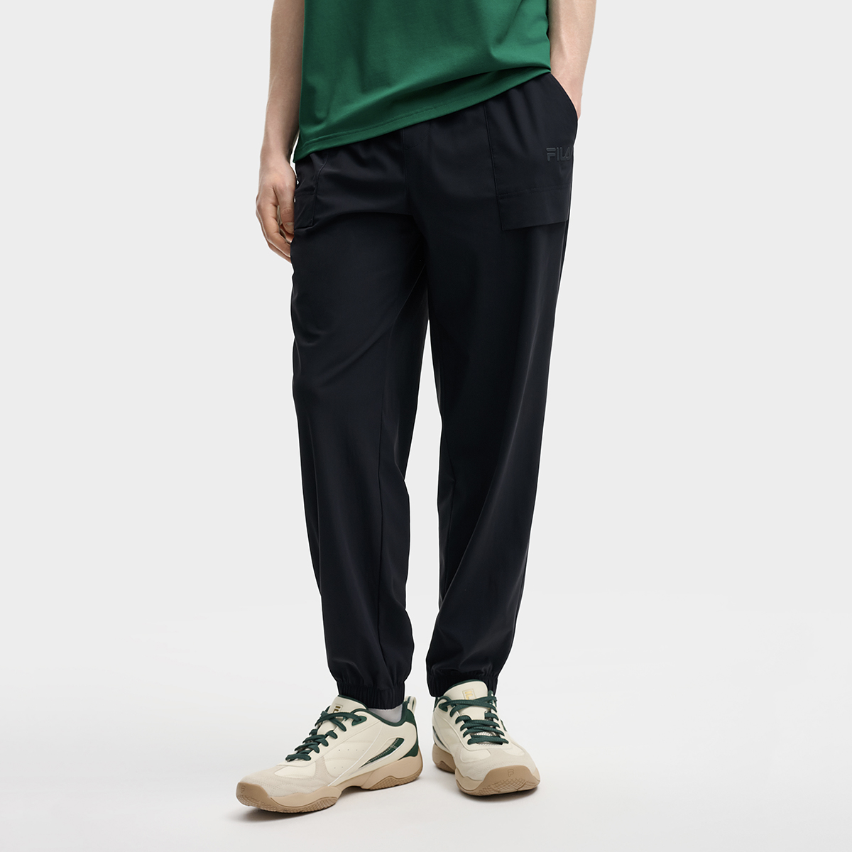 斐乐夏季男子时尚休闲针织长裤