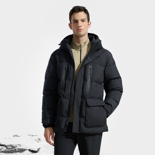 Fila/斐乐James Jean男子专业运动防水透湿中长羽绒服A11M447917F