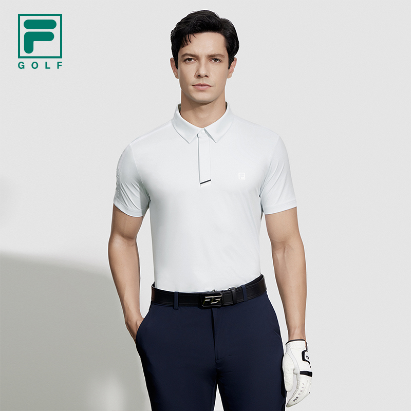 斐乐男子菁英翻领短袖T恤POLO衫