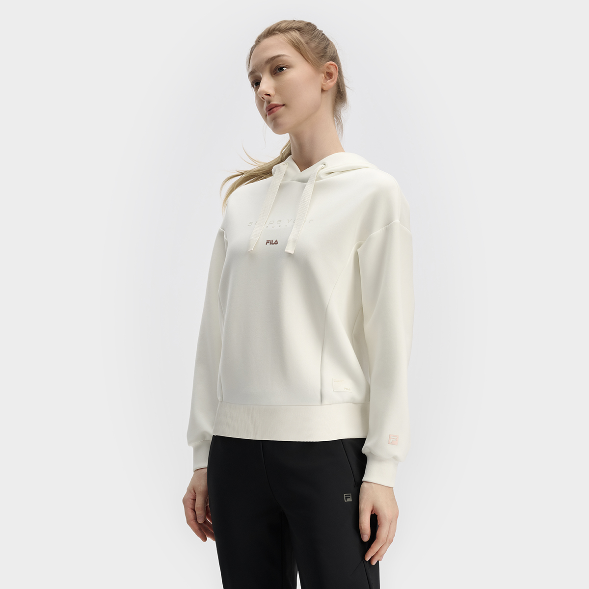 斐乐女子健身连帽卫衣针织外套