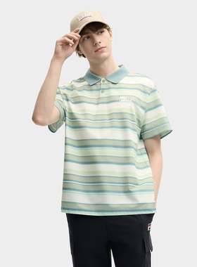 Fila/斐乐夏季新款男士户外休闲运动针织短袖POLO衫F11M529107F