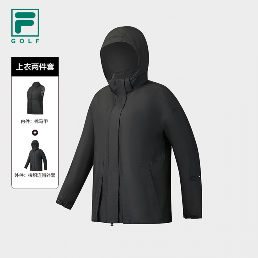 斐乐女式高尔夫运动棉衣两件套