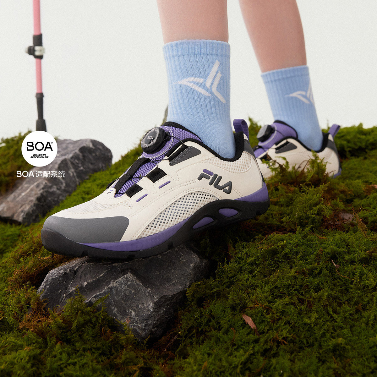 Fila/斐乐秋季NIMBLE DEER灵鹿鞋女中大童儿童户外鞋K15G532501F