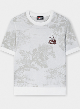 Fila/斐乐夏季新款女子户外时尚休闲运动短袖编织衫F11W538413F