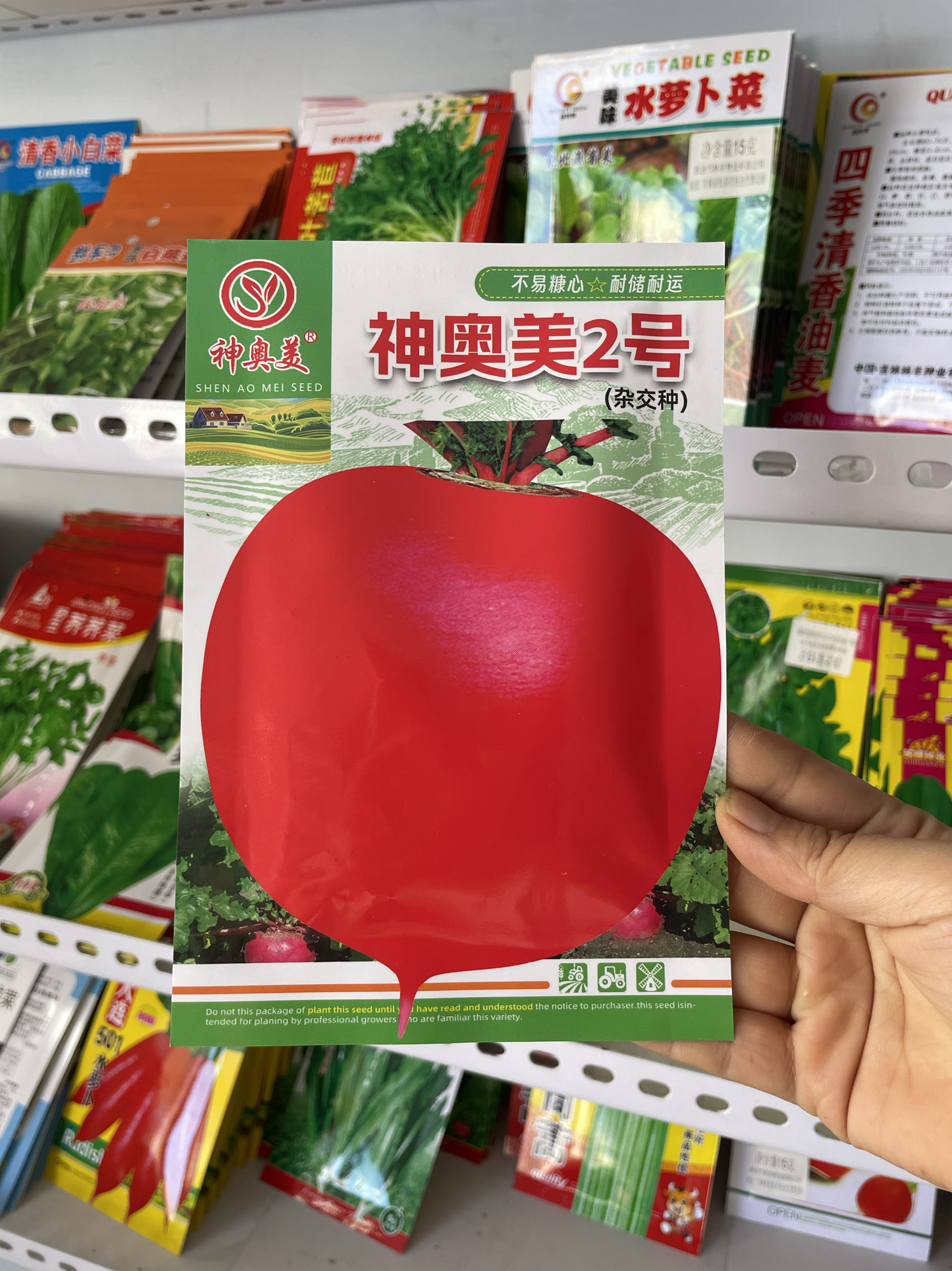 神奥美2号大红萝卜种子小顶小根
