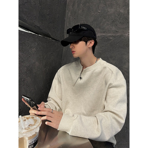 junmanner拉链套头卫衣