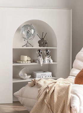 奶油风轻奢客厅装饰品创意陶瓷花瓶高级感现代摆件玄关电视柜酒柜