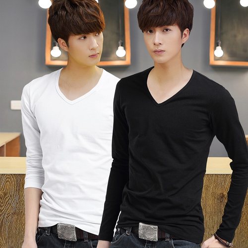 男领韩版修身打底紧身短袖