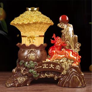 一定大卖招财貔貅开业摆件店铺公司送礼大麦工艺品前台收银台装饰