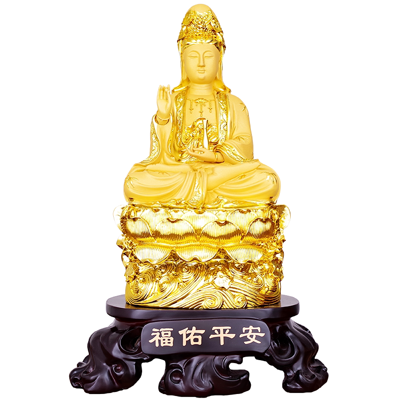 供奉菩萨保平安居家客厅观音佛像