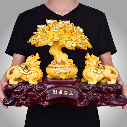 大号客厅摇钱树皮丘招财