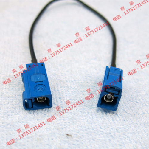 大众RNS510 全铜镀锡RG174线 FAKRA-C型双母头 GPS天线导航延长线