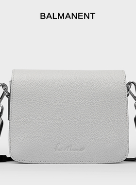 Bal Manent/巴玛特真皮斜挎包男2025新款单肩背包商务轻便小挎包