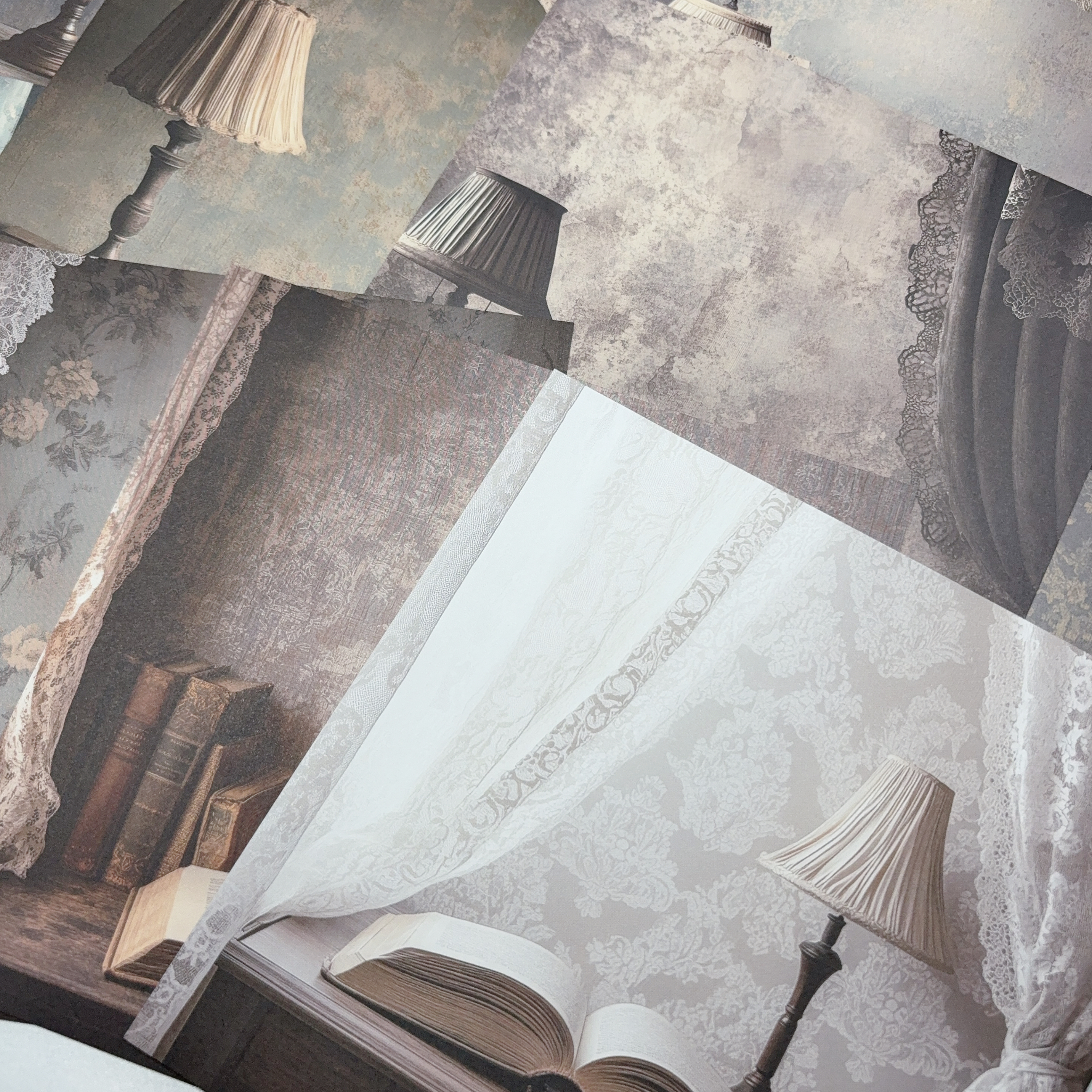 扎痛包材料背景纸junk journal 艺术垃圾杂志手账6寸背景纸素材纸